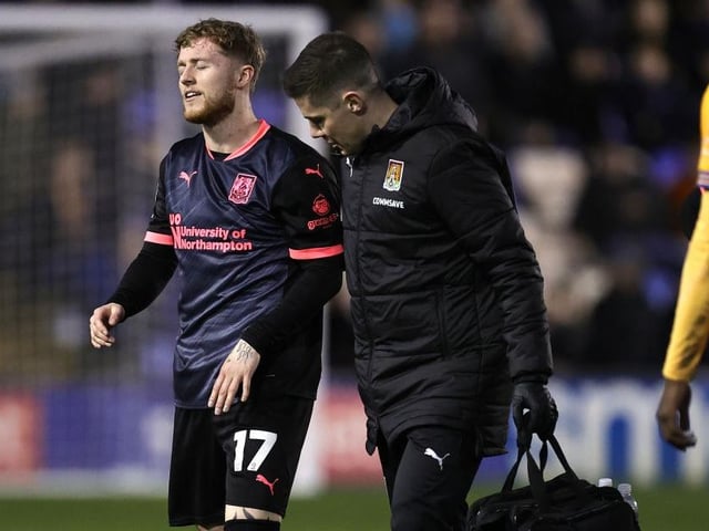 Replaced Odimayo but was then subbed himself with an ankle injury... n/a