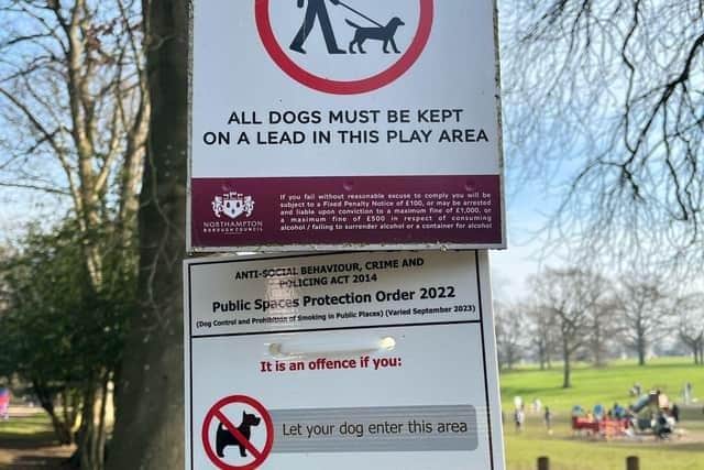 The signage has since been removed by WNC, but questions remained about the enforcement boundaries.