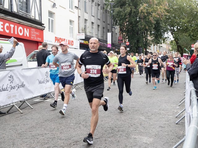Hundreds of runners took part in the half marathon around the town on Sunday September 14.