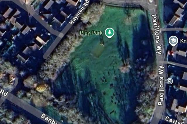 The incident happened in a park in Brackley.