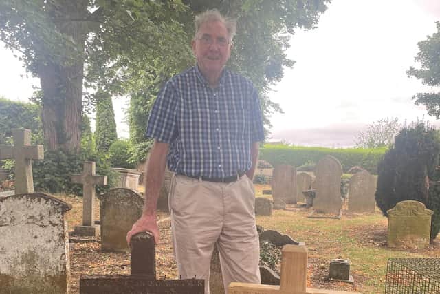 John Francklow created the new wooden cross.