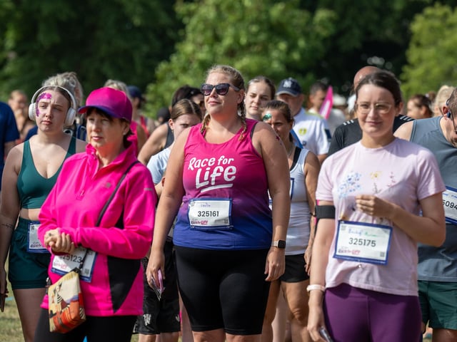 Runners taking part in the Race For Life at Abington Park in Northampton on Sunday, July, 12, 20026. Photo by David Jackson.