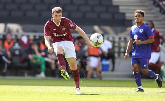 Marc Leonard picked up from where he left off with a classy display against MK Dons on Saturday. Picture: Pete Norton