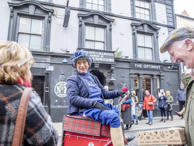 Christmas shoppers enjoyed the festive celebrations in Northampton's Cultural Quarter on Saturday