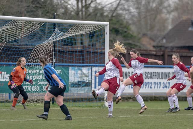 Action from Cobblers' win over Long Eaton