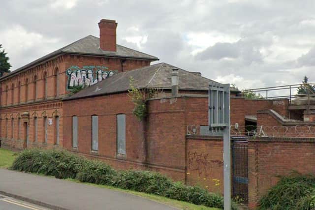 Graffiti on the side of the disused building. (Image: Google Maps)