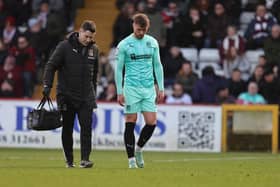 Sam Sherring has suffered a setback after returning to the bench against Portsmouth