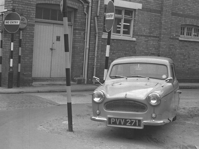 July 10, 1964 Reliant three-wheeler in St Katharine's Street, Northampton