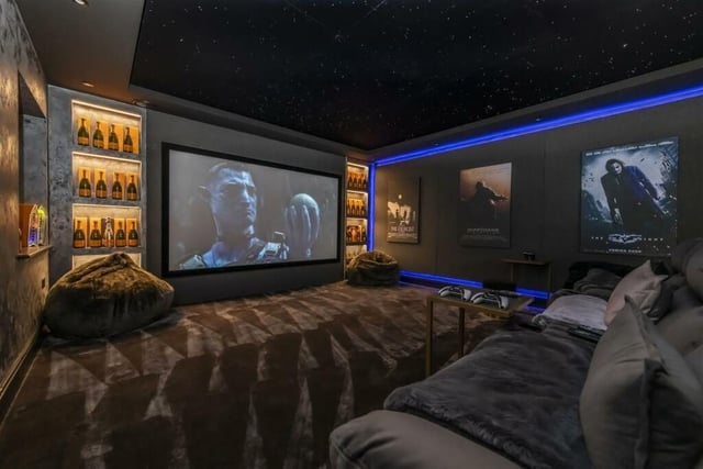 The ground floor enjoys a professionally installed home cinema with the very best technology including starlight ceiling