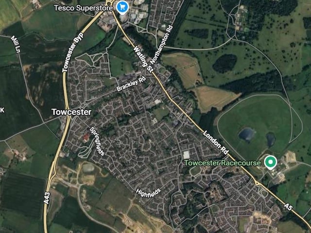 In at number nine is Towcester with 20 reports of anti-social behaviour in December 2025.