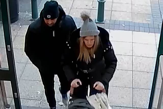 Police would like to speak to the people in the image.