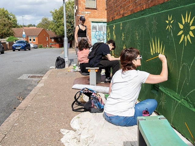 Walls of Change Mid Work