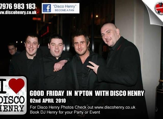 Nostalgic pictures from a Good Friday night out in town