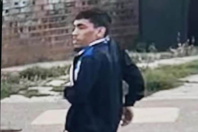 The CCTV image released by Northamptonshire Police of the man they believe may have information about the incident