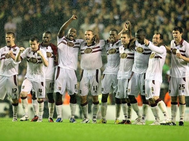 No Cobblers fan will ever forget the victory against Liverpool in the third round of the Carling Cup in 2010. Northampton Town won after extra time and penalties - but what was the score after extra time? And what was the score in the penalty shoot out?