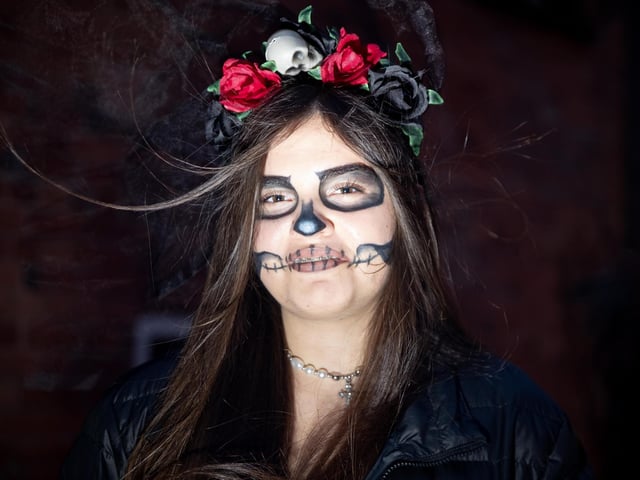 Delapre Abbey hosted a spooky trail for families on Friday October 31.