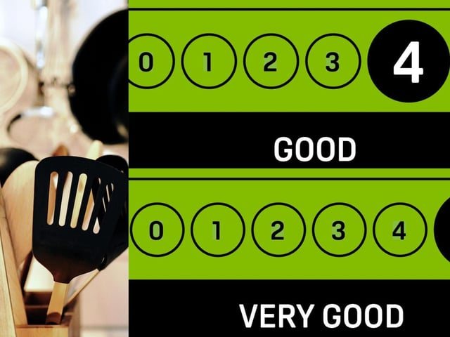 A number of eateries were rated four or five stars for food hygiene...