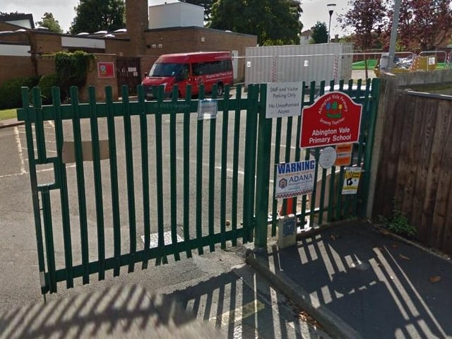 Abington Vale Primary School had an absence rate of 4.7 per cent for its 380 pupils, with 3,996 authorised absences and 2,272 unauthorised absences.