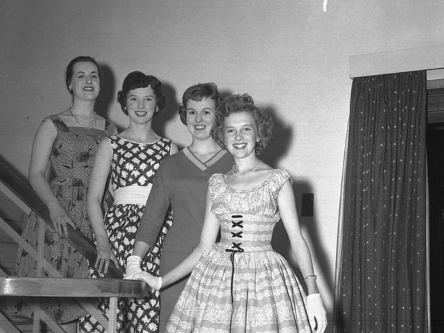 Northampton Carnival Queen judging, Nurses Home, Northampton General Hospital, May 12, 1959
