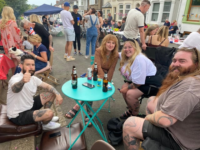 A DJ was playing and drinks were flowing in Edinburgh Road, Kingsthorpe.