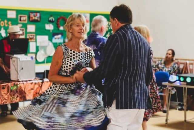 With a rock and roll themed party, Peggy’s daughter Debbie got five couples to perform a jive for her mother. Photo: Two Little Birds Photography.