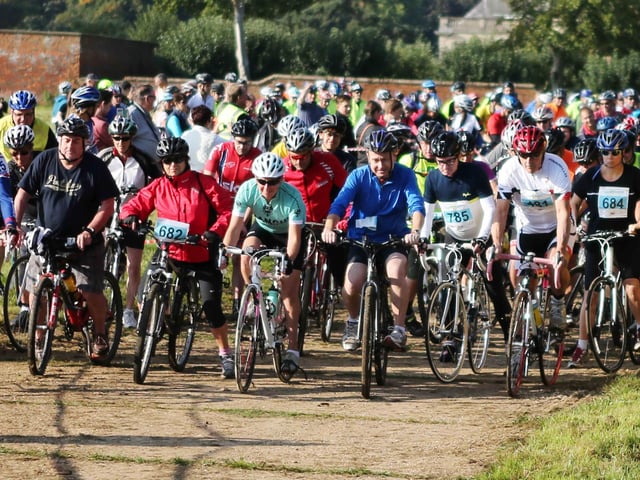 2014 - Cycle for Cynthia event at Lamport Hall to raise money for Cynthia Spencer Hospice.