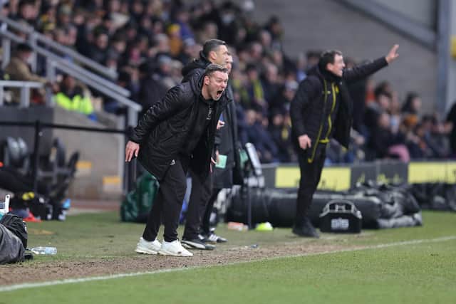 Kevin Nolan on the touchline at the Pirelli