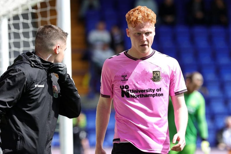 Was only right that Cobblers suffered one more injury on the final day of the season. He was the unfortunate one who had to make way before the break due to a knee problem... 7