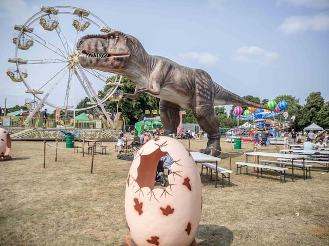 What to expect from the Dinosaurs in the Park event, which is at Delapre Abbey until Sunday September 1, 2024.