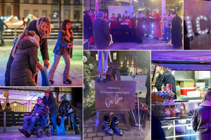 More than 1,500 skaters enjoy festive rink in Northampton town centre ...