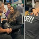 Steve Higgs proposes to Payal Pandya onboard a train from London Euston to Milton Keynes