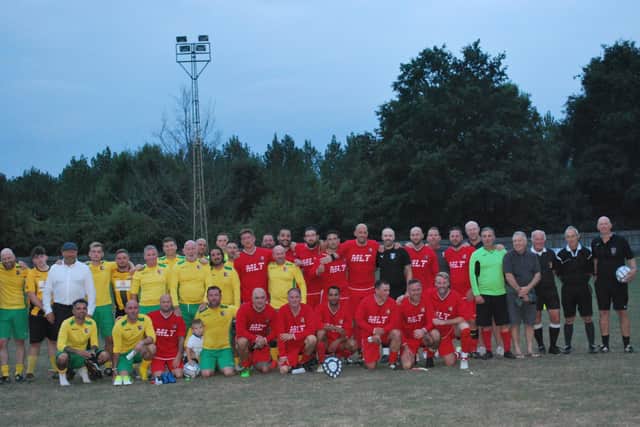 Charity football teams