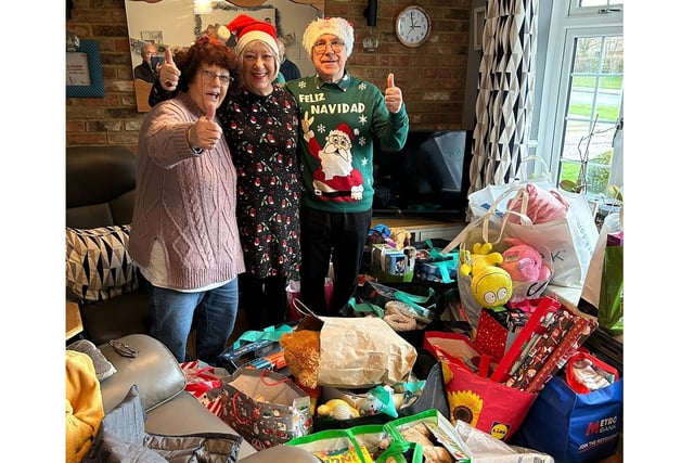 Donations from Earls Barton Mother Christmas appeal 2023