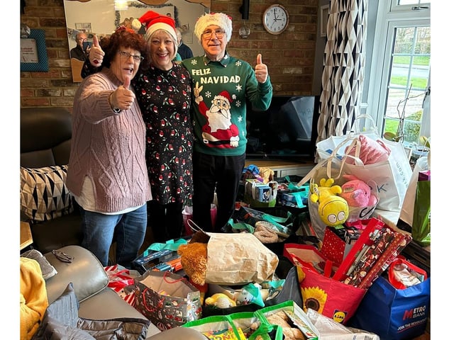 Donations from Earls Barton Mother Christmas appeal 2023
