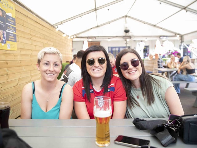 Fans watching on at Barratts and celebrating as the Lionesses beat Germany to win the tournament in front of a packed Wembley.