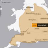 The Met Office warning issued today starts from the early hours of Thursday all the way through to Sunday night