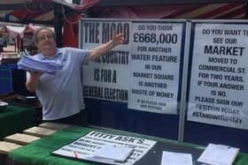 Fitzy has amassed more than 10,000 signatures on his petition to 'save the Market Square' which he plans to hand over to WNC leader Jonathan Nunno
