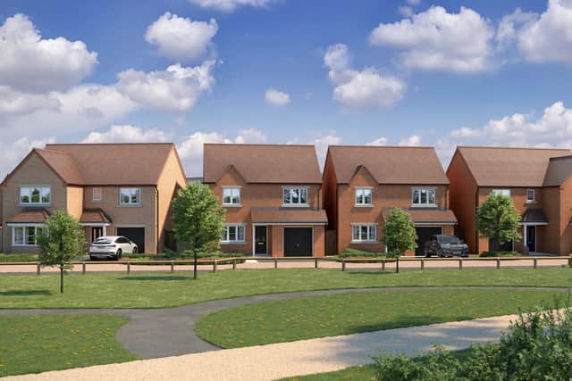 An artist's impression of what the new homes could look like
