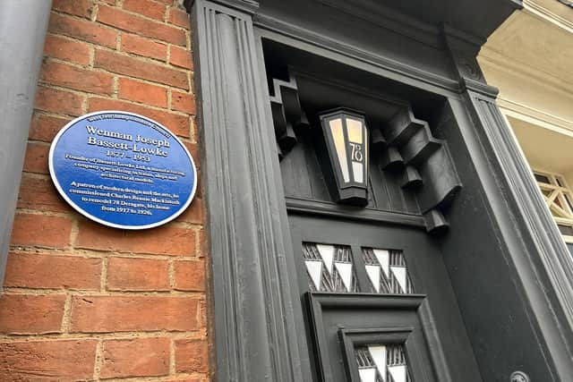 Blue Plaques were recently installed along Derngate for W.J Bassett-Lowke and Tom Osborne Robinson.