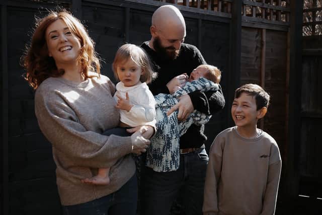 Liam Matthews and his family