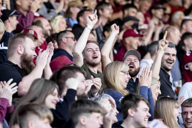 Cobblers fans at Sixfields