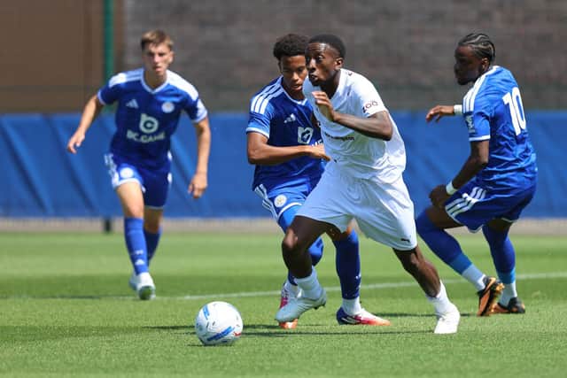 Tyrese Fornah in action against Leicester. Picture: Pete Norton