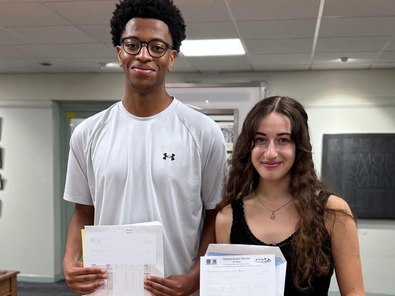 Two of our Oxbridge students at Northampton School for Boys, going on to study Medicine