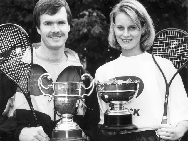 Ian Crofts and Sally Felton squash 1993