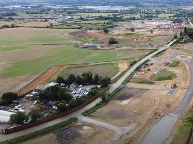 Drone footage of Sandy Lane from Clare's Channel on Youtube shows the progress at the site.