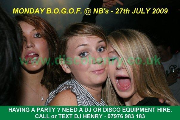 A BOGOF night out at Rev's and NB's in Bridge Street back in July 2009