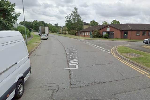 The incident happened on Moulton Park Industrial Estate.