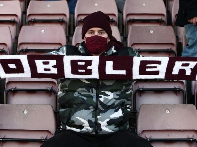 Northampton Town fans return to watch their team during the Sky Bet League One match between Northampton Town and Lincoln City at PTS Academy Stadium on December 19, 2020.