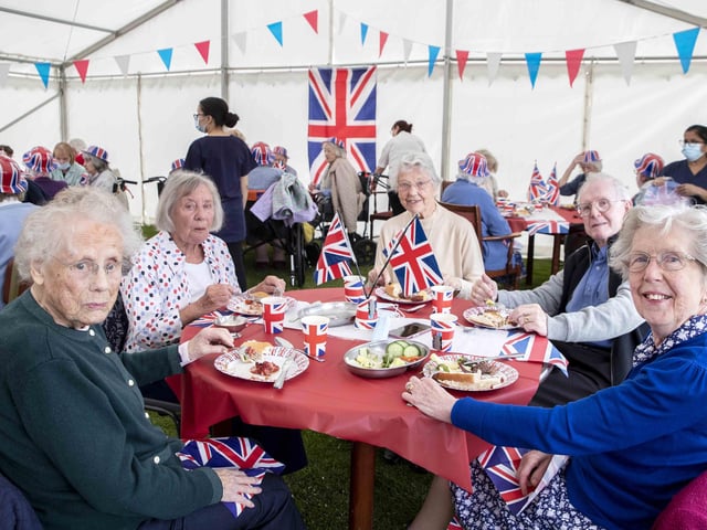 It was all smiles as residents and relatives enjoyed the festivities.