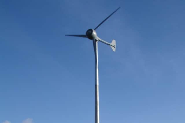 An example of the type of wind turbine planned for the Welford in Northamptonshire location. 
